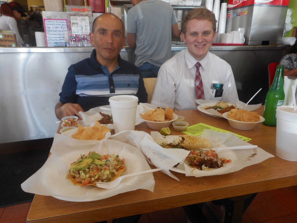 Pedro Rosas. He is a member who likes to come with us to lessons. Took us to get some authentic Mexican.